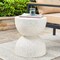 17.75"H Multi-functional MGO Faux Terrazzo Garden Stool or Planter Stand or Accent Table